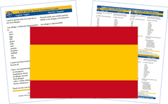 Spanish Allergy Cards for Food Allergies in Restaurants &amp; Study Abroad ...