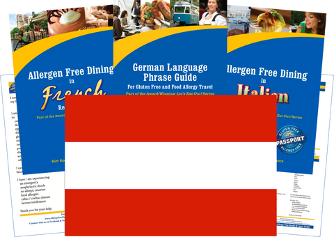GlutenFree Passport Allergy Free Travel Paks Austria Food Allergy Travel Kit