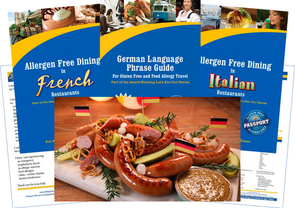 GlutenFree Passport Allergy Free Travel Paks Germany Food Allergy Travel Bundle