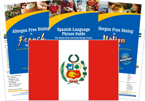 GlutenFree Passport Allergy Free Travel Paks Peru Food Allergy Travel Kit