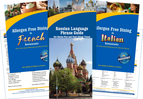 GlutenFree Passport Allergy Free Travel Paks Russia Food Allergy Travel Bundle