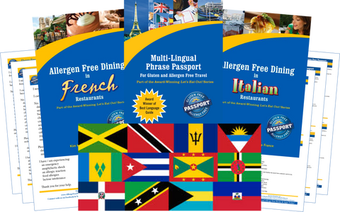 GlutenFree Passport Dairy Free Travel Paks Caribbean Milk Allergy Travel Kit