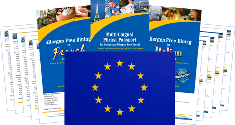 GlutenFree Passport Dairy Free Travel Paks Europe Milk Allergy Travel Kit