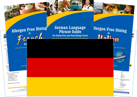 GlutenFree Passport Dairy Free Travel Paks Germany Milk Allergy Travel Kit