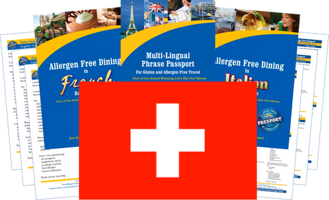GlutenFree Passport Dairy Free Travel Paks Switzerland Milk Allergy Travel Kit