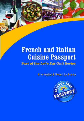 GlutenFree Passport GF AF Paperback Books French & Italian Restaurant Meals (PAPER PASSPORT)