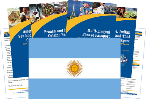 GlutenFree Passport Travel Paks (Paper) Argentina Gluten Free Travel Kit (PAPER)