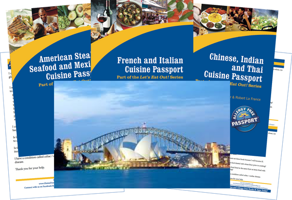 GlutenFree Passport Travel Paks (Paper) Australia Gluten Free Travel Bundle (PAPER)