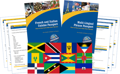 GlutenFree Passport Travel Paks (Paper) Caribbean Milk Allergy Travel Kit (PAPER)