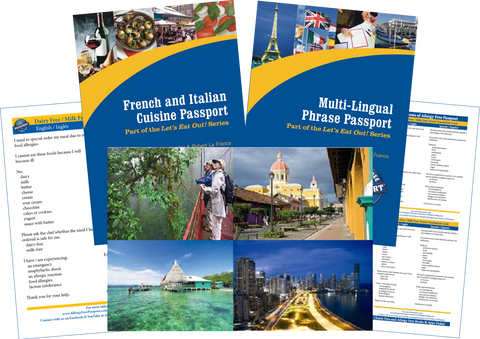 GlutenFree Passport Travel Paks (Paper) Central America Milk Allergy Travel Bundle (PAPER)