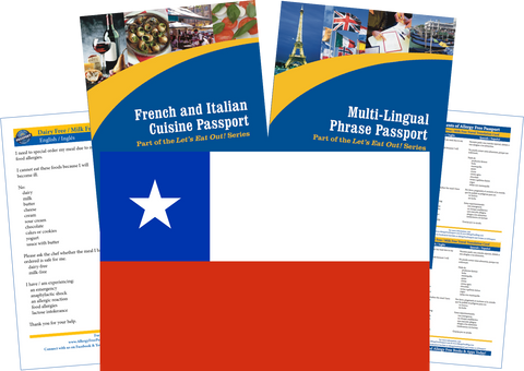 GlutenFree Passport Travel Paks (Paper) Chile Milk Allergy Travel Kit (PAPER)