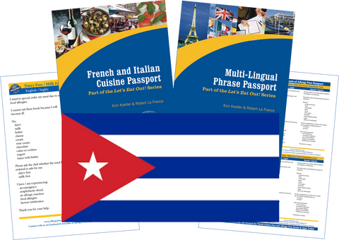 GlutenFree Passport Travel Paks (Paper) Cuba Milk Allergy Travel Kit (PAPER)