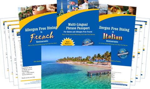 GlutenFree Passport Allergy Free Travel Paks Caribbean Food Allergy Travel Bundle