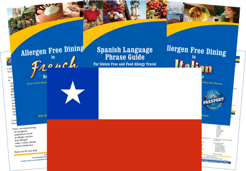 GlutenFree Passport Allergy Free Travel Paks Chile Food Allergy Travel Kit
