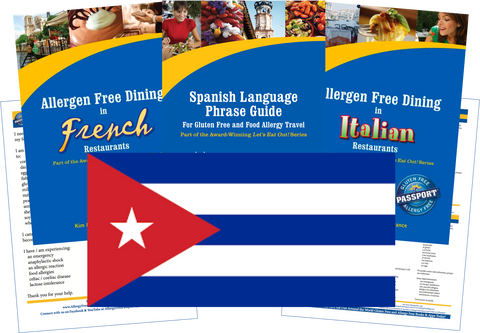 GlutenFree Passport Allergy Free Travel Paks Cuba Food Allergy Travel Kit