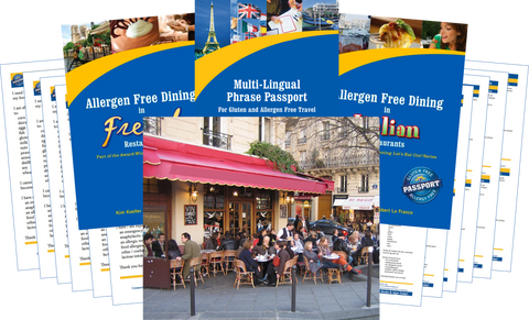 GlutenFree Passport Allergy Free Travel Paks Europe Food Allergy Travel Bundle