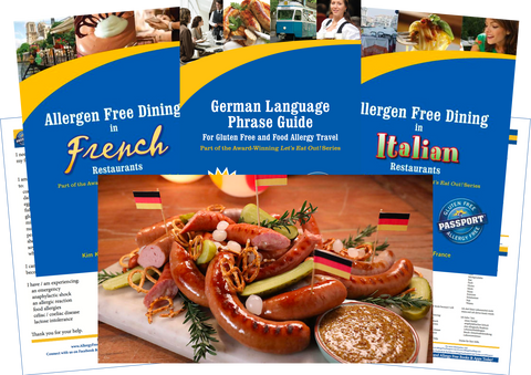 GlutenFree Passport Allergy Free Travel Paks Germany Food Allergy Travel Bundle