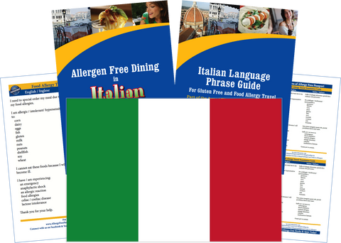 GlutenFree Passport Allergy Free Travel Paks Italy Food Allergy Travel Kit