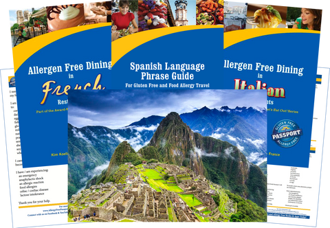 GlutenFree Passport Allergy Free Travel Paks Peru Food Allergy Travel Bundle