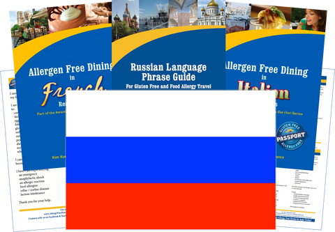 GlutenFree Passport Allergy Free Travel Paks Russia Food Allergy Travel Kit