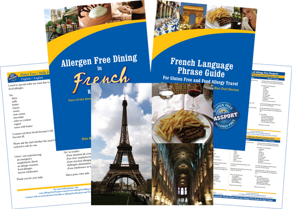 GlutenFree Passport Dairy Free Travel Paks France Milk Allergy Travel Bundle