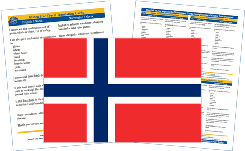 GlutenFree Passport Gluten Free Cards Norwegian / English Gluten Free Cards