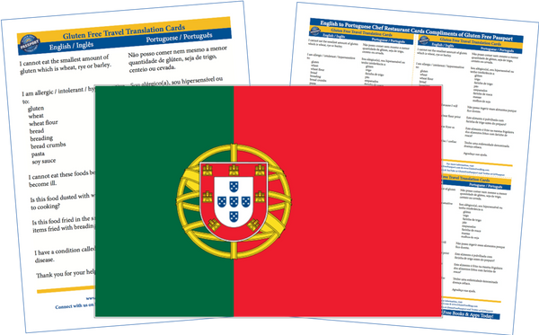 GlutenFree Passport Gluten Free Cards Portuguese / English Gluten Free Cards