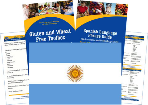 GlutenFree Passport Gluten Free Travel Paks Argentina Gluten Free Travel Kit