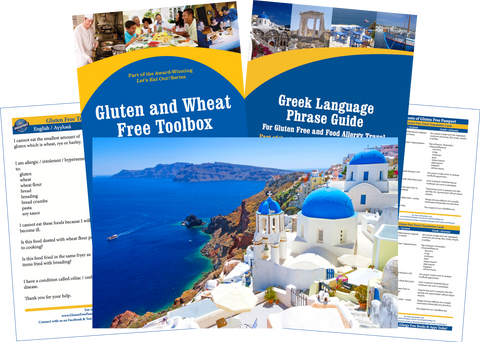 GlutenFree Passport Gluten Free Travel Paks Greece Gluten Free Travel Bundle