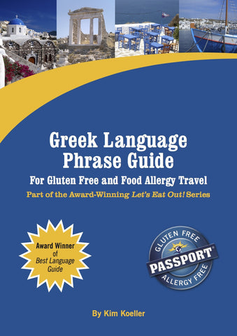 GlutenFree Passport Language Phrase Guides Greek / English Phrase Translation Ebook