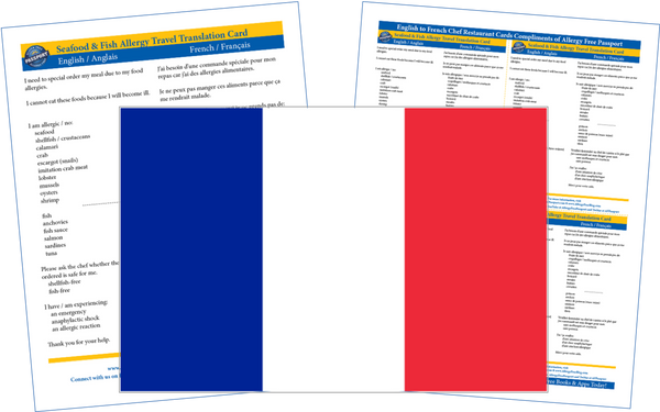 GlutenFree Passport Shellfish Free Cards French / English Shellfish Free Cards