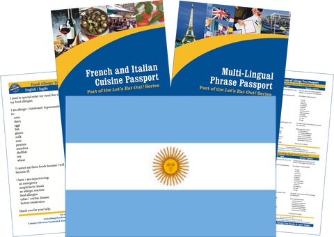 GlutenFree Passport Travel Paks (Paper) Argentina Food Allergy Travel Kit (PAPER)