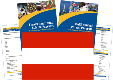 GlutenFree Passport Travel Paks (Paper) Austria Food Allergy Travel Kit (PAPER)