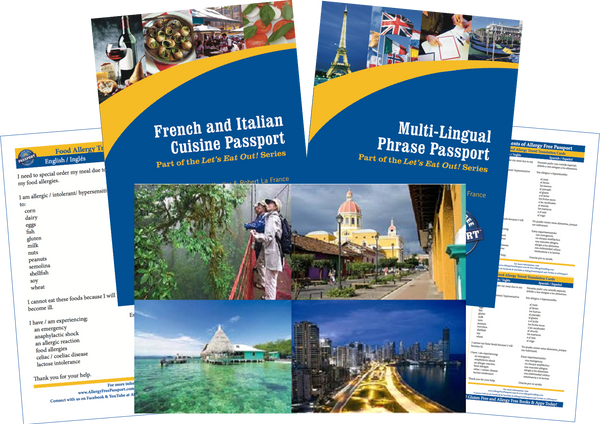 GlutenFree Passport Travel Paks (Paper) Central America Food Allergy Travel Bundle (PAPER)