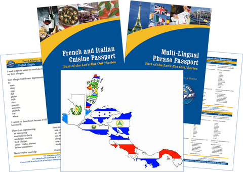 GlutenFree Passport Travel Paks (Paper) Central America Food Allergy Travel Kit (PAPER)