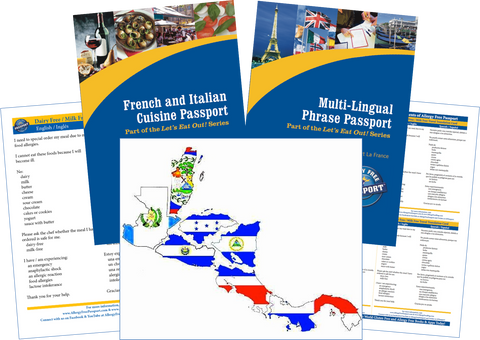 GlutenFree Passport Travel Paks (Paper) Central America Milk Allergy Travel Kit (PAPER)