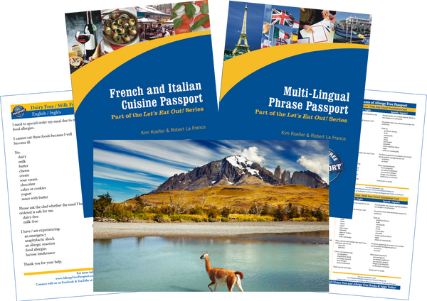 GlutenFree Passport Travel Paks (Paper) Chile Milk Allergy Travel Bundle (PAPER)