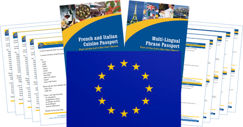 GlutenFree Passport Travel Paks (Paper) Europe Milk Allergy Travel Kit (PAPER)
