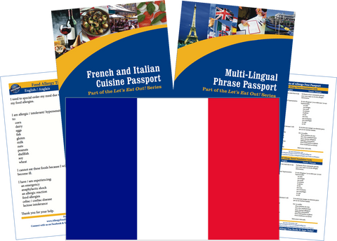 GlutenFree Passport Travel Paks (Paper) France Food Allergy Travel Kit (PAPER)