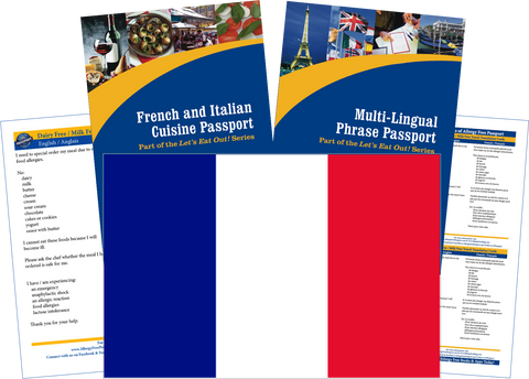 GlutenFree Passport Travel Paks (Paper) France Milk Allergy Travel Kit (PAPER)