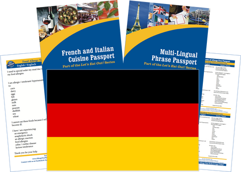 GlutenFree Passport Travel Paks (Paper) Germany Food Allergy Travel Kit (PAPER)
