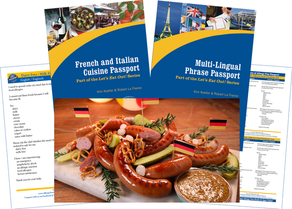 GlutenFree Passport Travel Paks (Paper) Germany Milk Allergy Travel Bundle (PAPER)