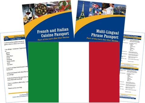 GlutenFree Passport Travel Paks (Paper) Italy Gluten Free Travel Kit (PAPER)