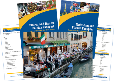 GlutenFree Passport Travel Paks (Paper) Italy Milk Allergy Travel Bundle (PAPER)