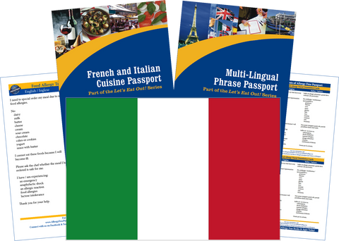 GlutenFree Passport Travel Paks (Paper) Italy Milk Allergy Travel Kit (PAPER)