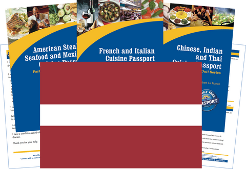 GlutenFree Passport Travel Paks (Paper) Latvia Gluten Free Travel Kit (PAPER)