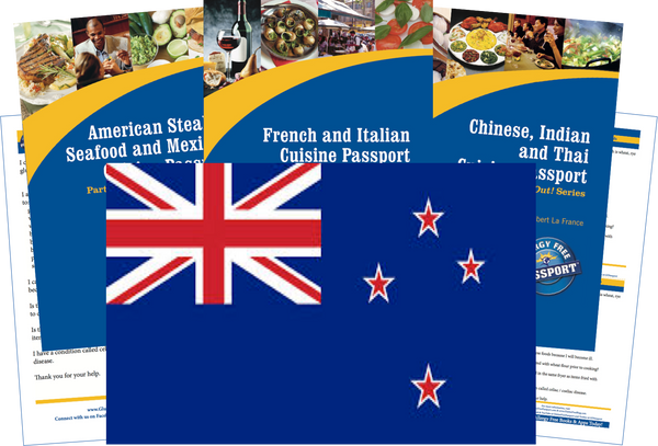 GlutenFree Passport Travel Paks (Paper) New Zealand Gluten Free Travel Kit (PAPER)