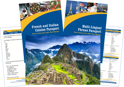 GlutenFree Passport Travel Paks (Paper) Peru Food Allergy Travel Bundle (PAPER)