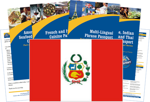 GlutenFree Passport Travel Paks (Paper) Peru Gluten Free Travel Kit (PAPER)