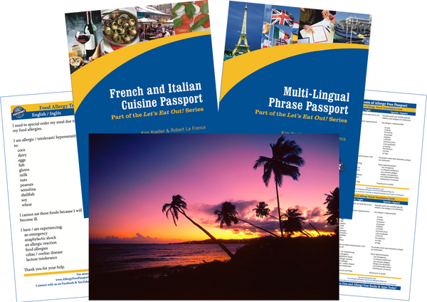 GlutenFree Passport Travel Paks (Paper) Puerto Rico Food Allergy Travel Bundle (PAPER)